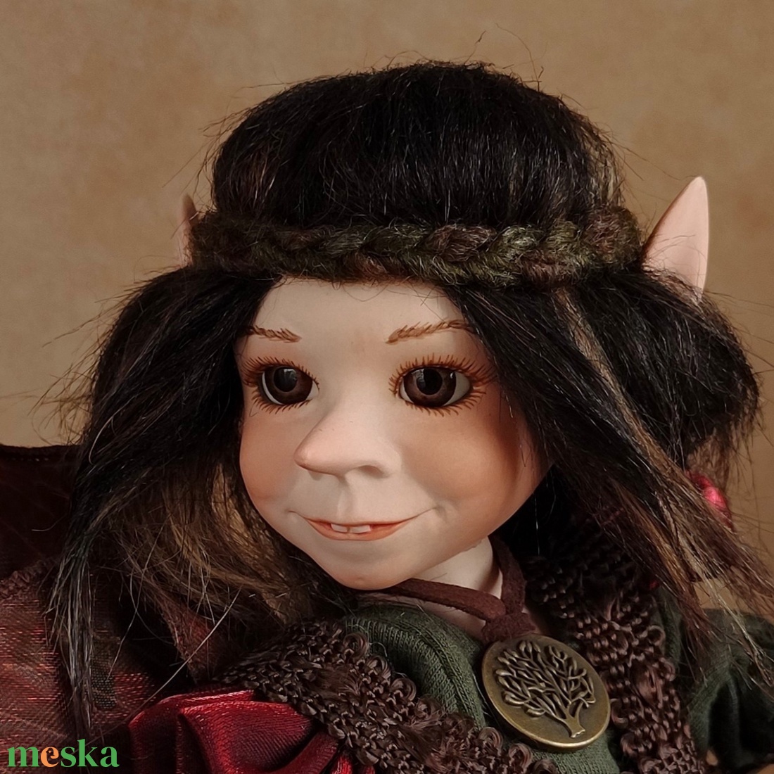 Vagány tündér: XENODIKÉ - porcelán, mozgatható - művészet - más művészeti ág - Meska.hu