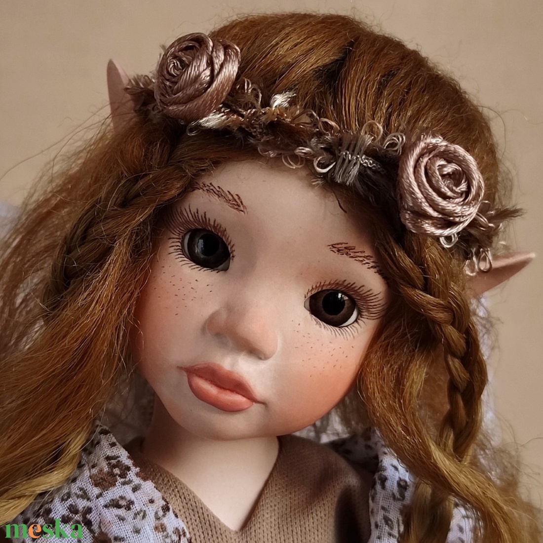 BETTINA tündérkisasszony - porcelán, mozgatható - otthon & életmód - dekoráció - manók - Meska.hu