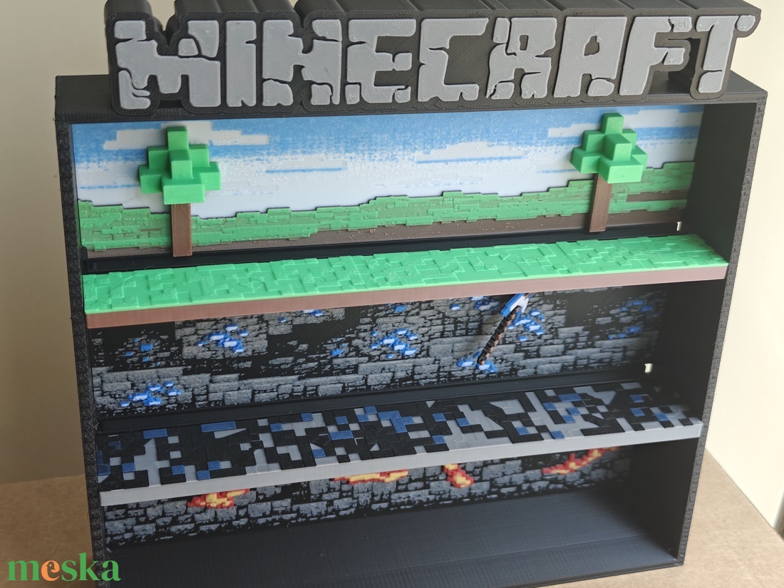 Dioráma Minecraft Kinder Joy figurákhoz - művészet - más gyűjtemények - Meska.hu