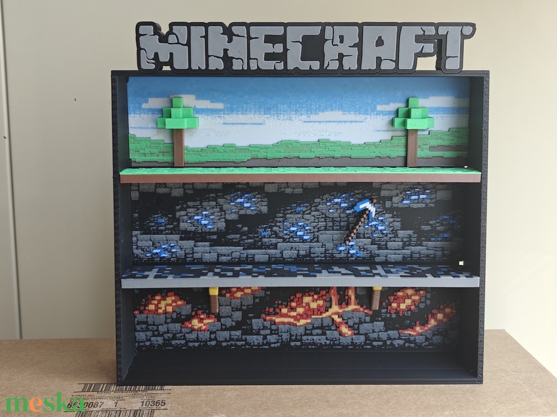 Dioráma Minecraft Kinder Joy figurákhoz - művészet - más gyűjtemények - Meska.hu