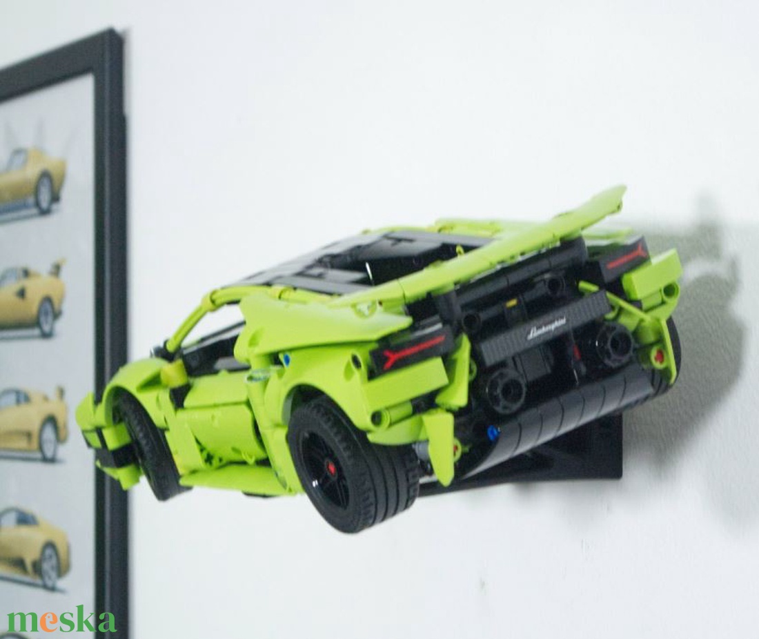 Lego 42161 Lamborghini Huracan  fali tartó konzol - otthon & életmód - tárolás & rendszerezés - fali tároló - Meska.hu