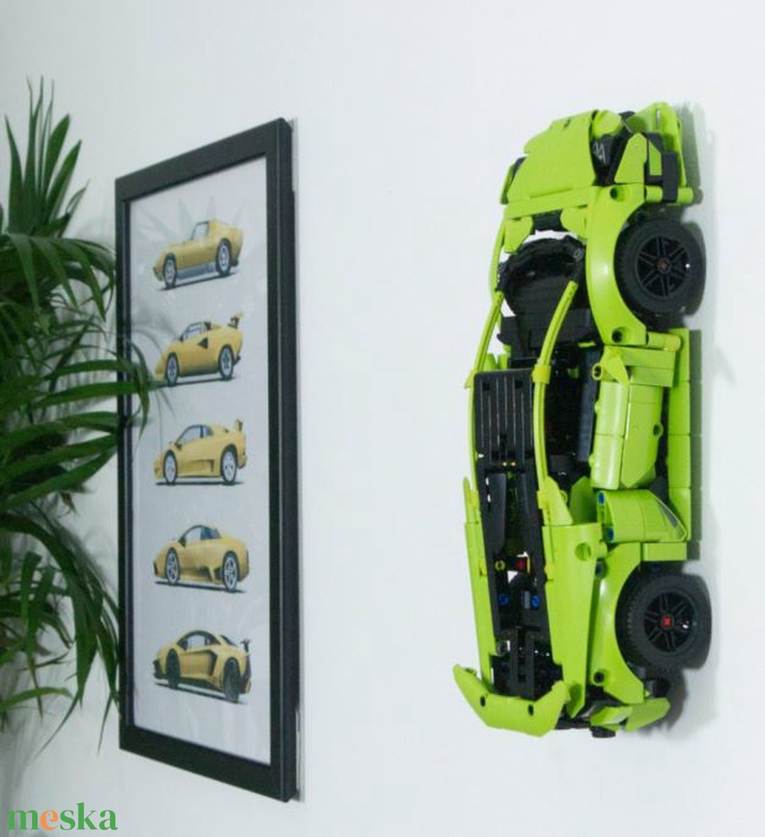 Lego 42161 Lamborghini Huracan  fali tartó konzol - otthon & életmód - tárolás & rendszerezés - fali tároló - Meska.hu