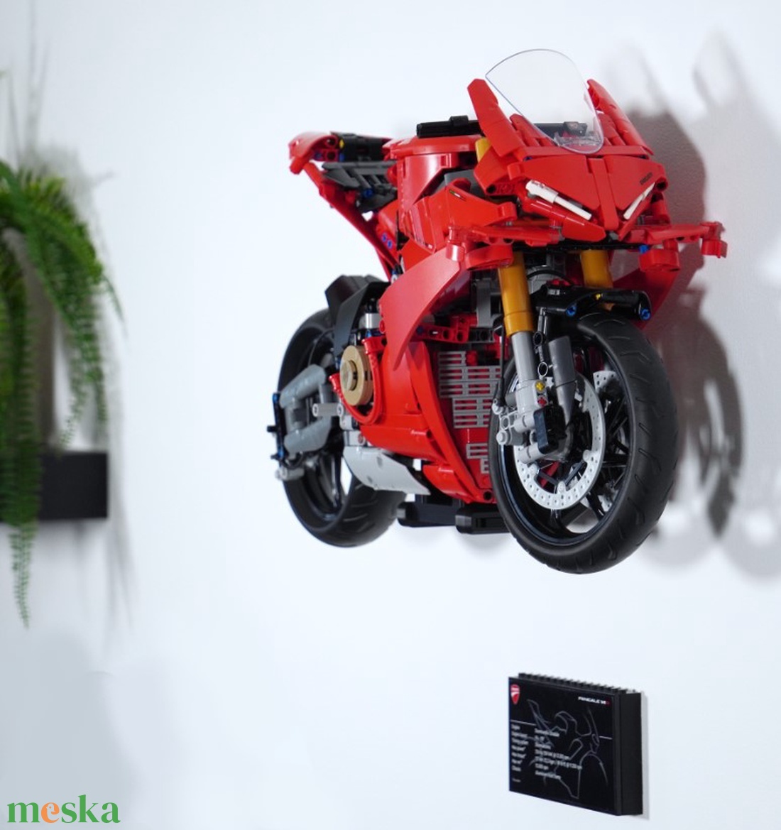 Lego 42202 Technic Ducati Panigale V4 S fali tartó konzol - otthon & életmód - tárolás & rendszerezés - fali tároló - Meska.hu