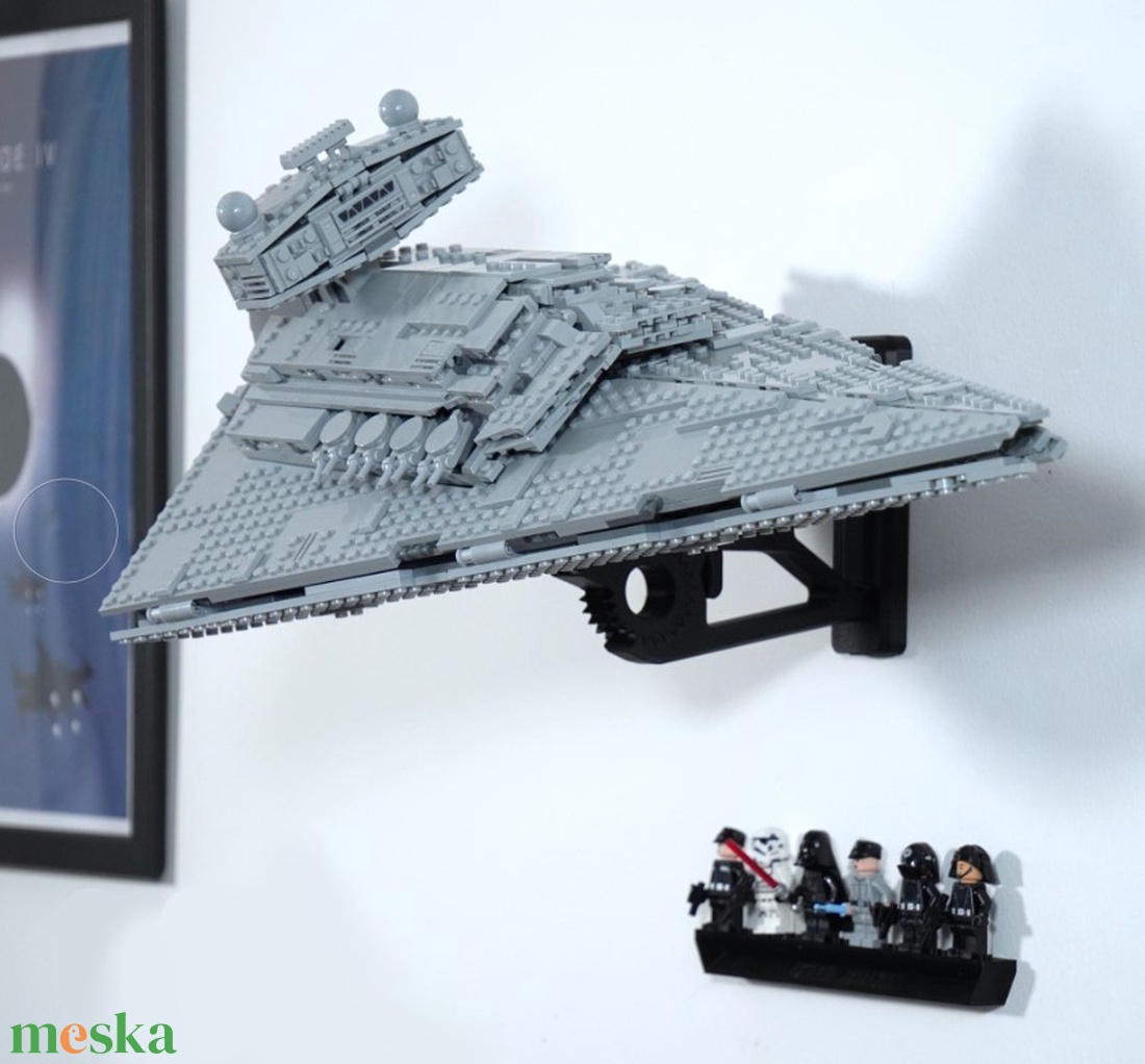 Lego 75055 75394 75190 75315 8039 7964 Star Destroyer fali tartó konzol - otthon & életmód - tárolás & rendszerezés - fali tároló - Meska.hu
