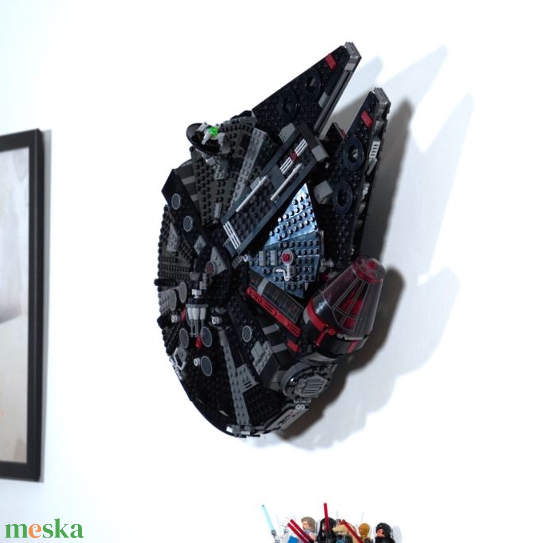 Lego 75257 75105 75389 Millennium Falcon fali tartó konzol - otthon & életmód - tárolás & rendszerezés - fali tároló - Meska.hu