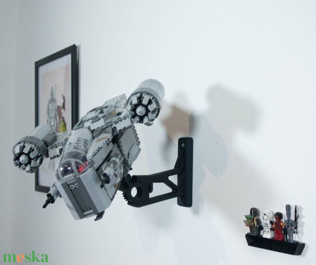 Lego 75292 The Razor Crest fali tartó konzol - otthon & életmód - tárolás & rendszerezés - fali tároló - Meska.hu