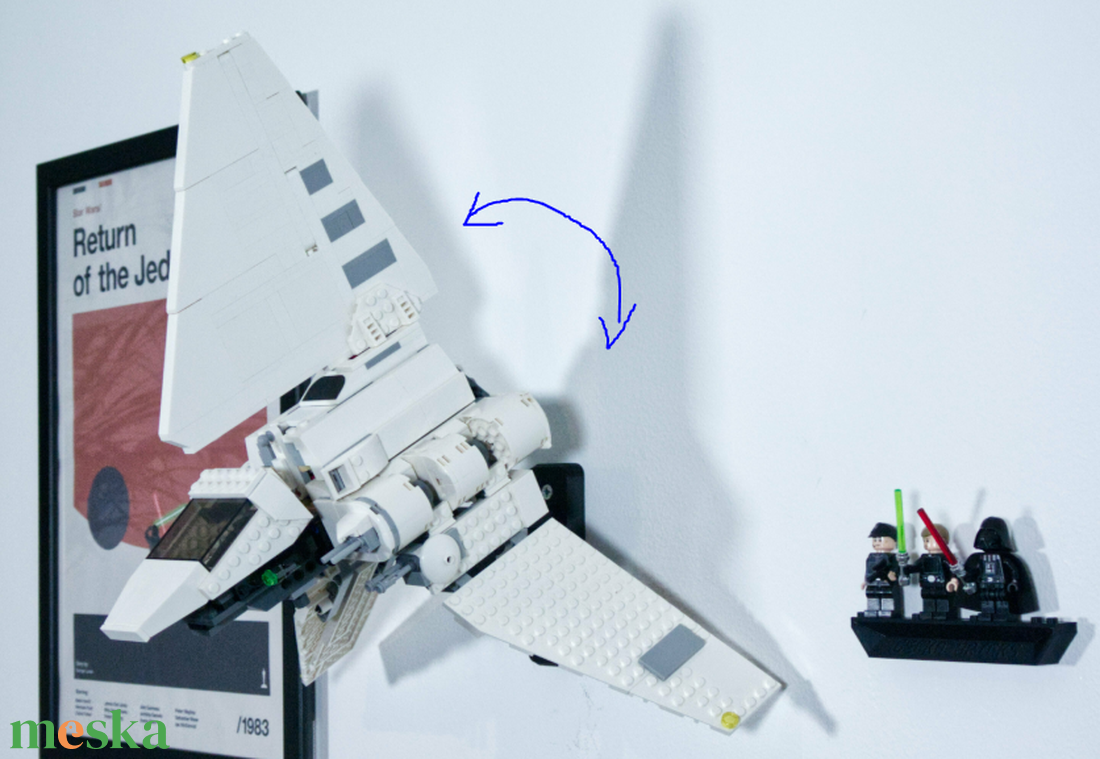 Lego 75302 Imperial Shuttle fali tartó konzol - otthon & életmód - tárolás & rendszerezés - fali tároló - Meska.hu