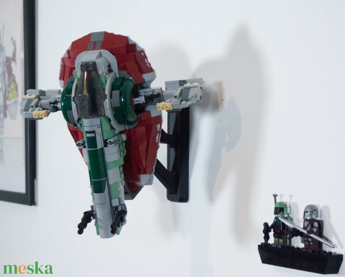 Lego 75312 Boba Fett's Starship Firespray fali tartó konzol - otthon & életmód - tárolás & rendszerezés - fali tároló - Meska.hu