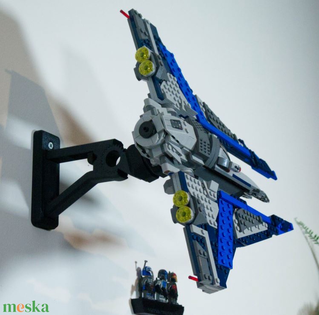 Lego 75316 Mandalorian Starfighter fali tartó konzol - otthon & életmód - tárolás & rendszerezés - fali tároló - Meska.hu