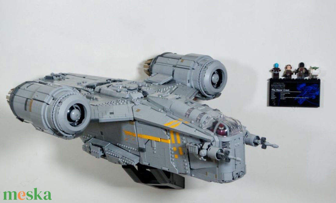 Lego 75331 Razor Crest UCS fali és asztali tartó konzol - otthon & életmód - tárolás & rendszerezés - fali tároló - Meska.hu