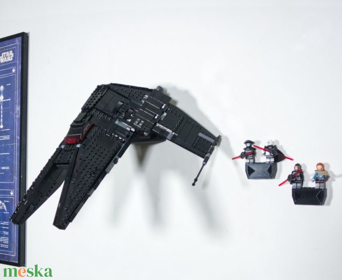 Lego 75336 Inquisitor Transport Scythe fali tartó konzol - otthon & életmód - tárolás & rendszerezés - fali tároló - Meska.hu