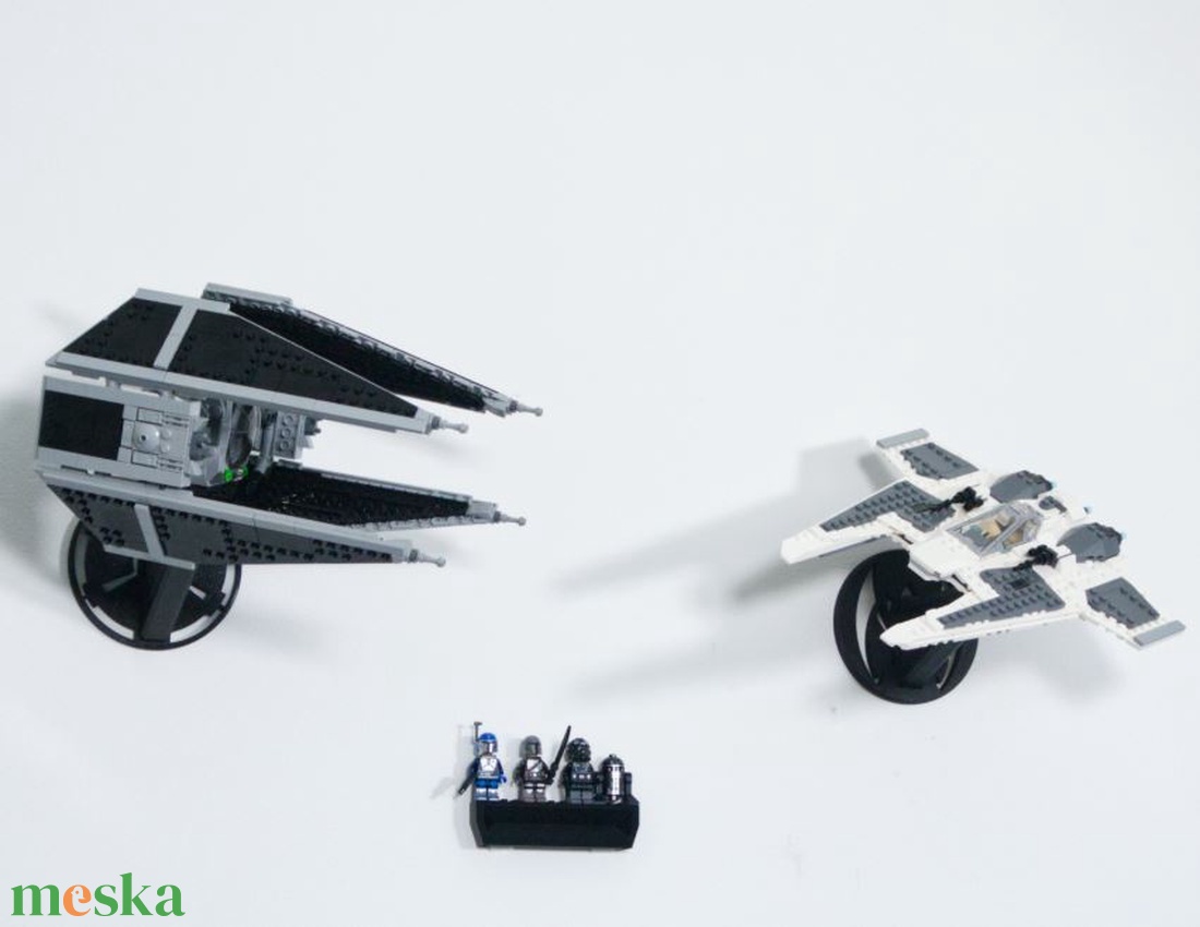 Lego 75348 Tie Interceptor and Fang Fighter fali tartó konzol - otthon & életmód - tárolás & rendszerezés - fali tároló - Meska.hu