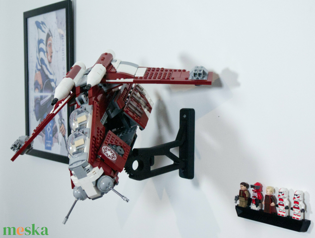 Lego 75354 Coruscant Guard Gunship fali tartó konzol - otthon & életmód - tárolás & rendszerezés - fali tároló - Meska.hu