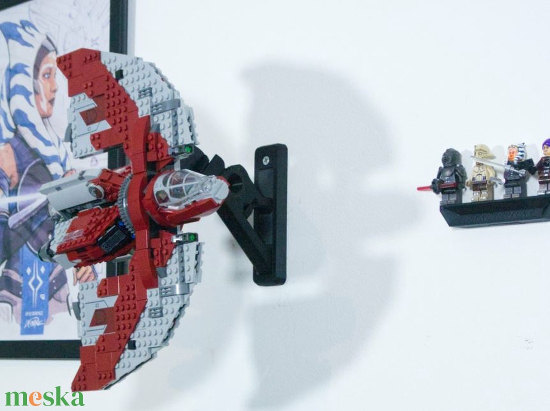 Lego 75362 Ahsoka Tano's T-6 T6 Jedi Shuttle fali tartó konzol - otthon & életmód - tárolás & rendszerezés - fali tároló - Meska.hu