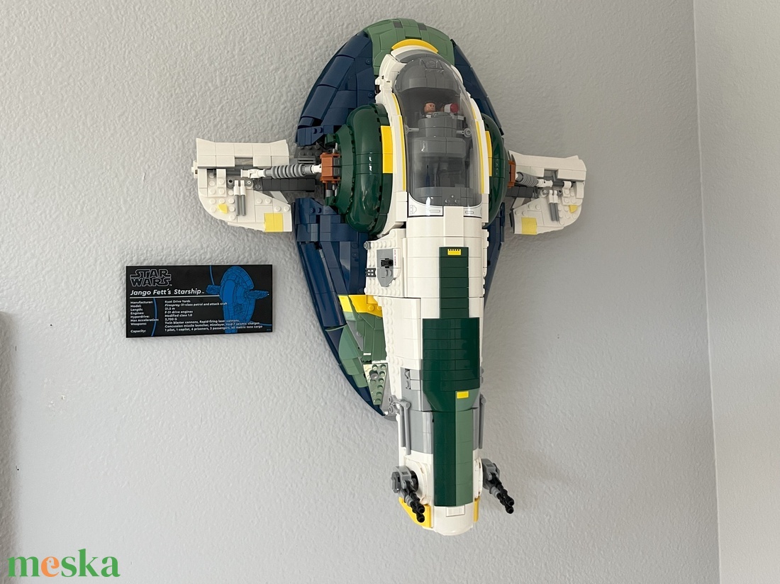 Lego 75409 Jango Fett's Firespray-Class Starship UCS fali tartó konzol - otthon & életmód - tárolás & rendszerezés - fali tároló - Meska.hu