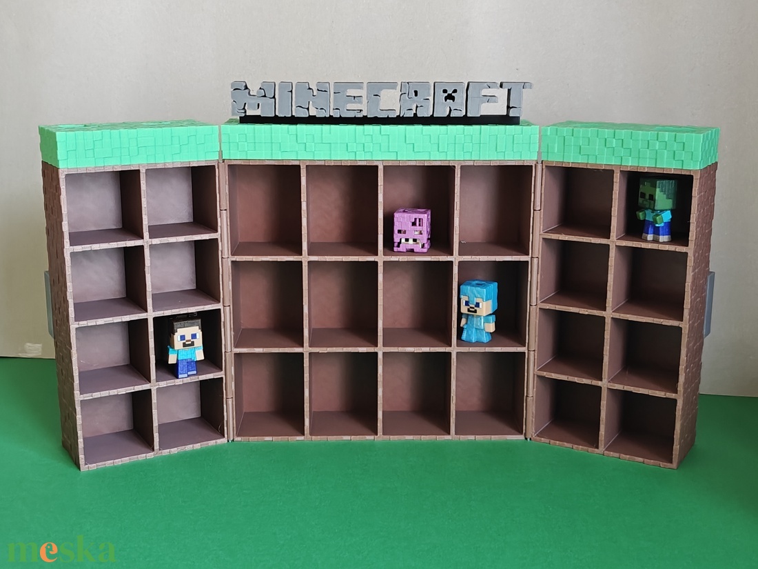 Kinder Joy Minecraft figura tartó állvány - otthon & életmód - tárolás & rendszerezés - doboz - Meska.hu