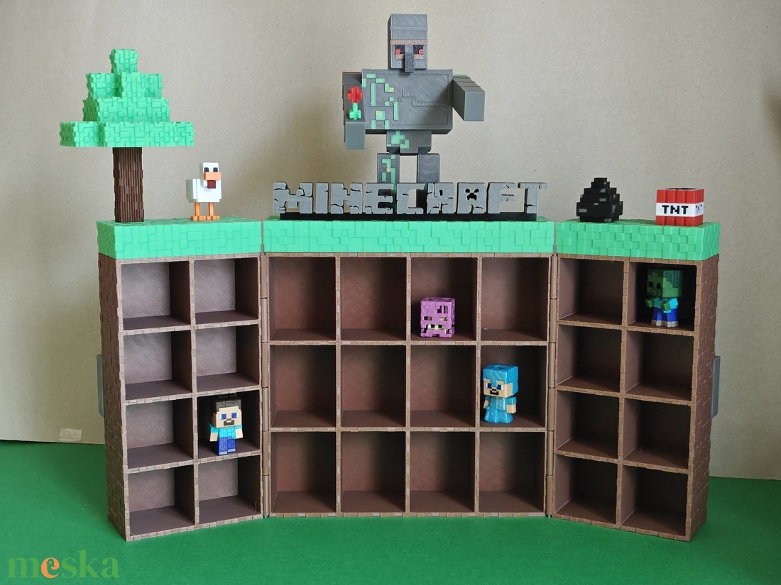 Kinder Joy Minecraft figura tartó állvány - otthon & életmód - tárolás & rendszerezés - doboz - Meska.hu