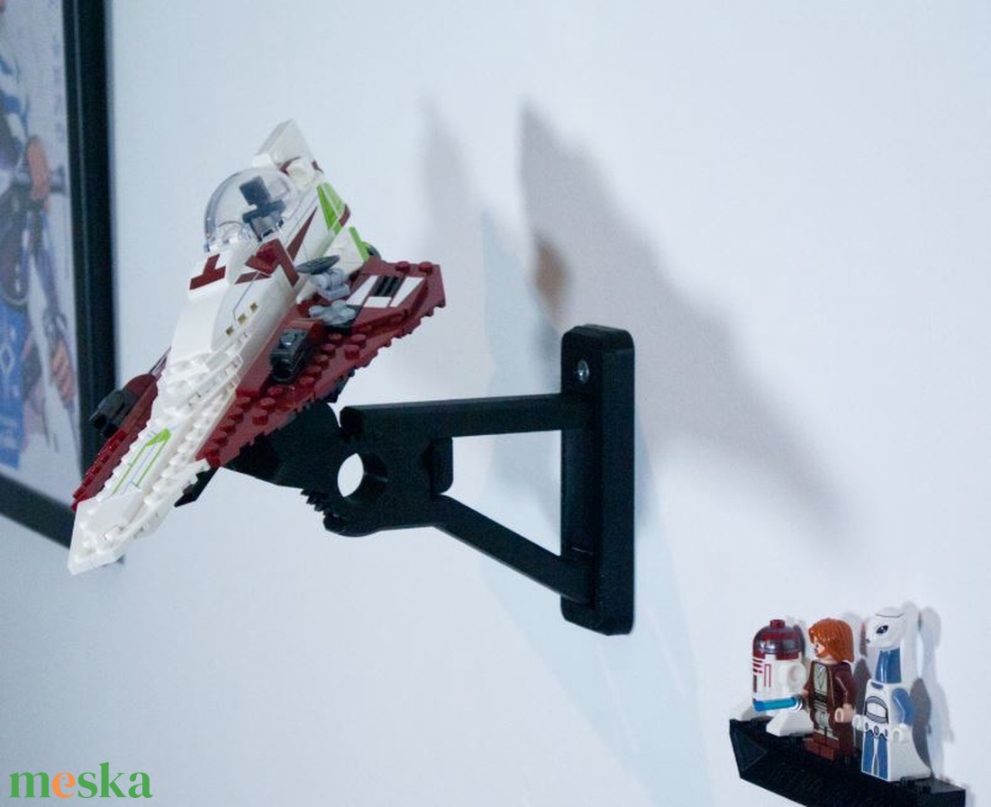 Lego 75333 Obi-Wan's Starfighter fali tartó konzol - otthon & életmód - tárolás & rendszerezés - fali tároló - Meska.hu
