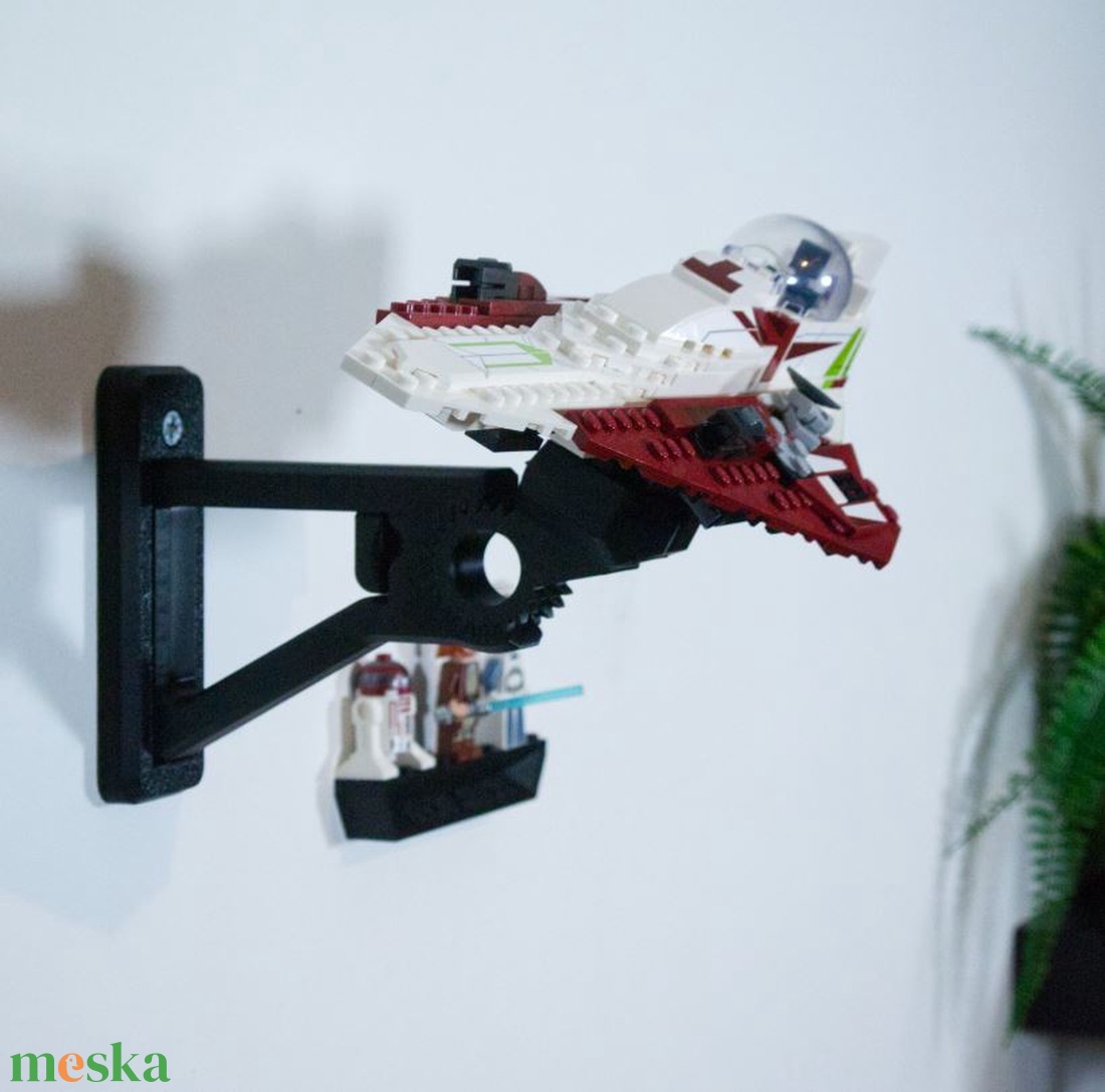 Lego 75333 Obi-Wan's Starfighter fali tartó konzol - otthon & életmód - tárolás & rendszerezés - fali tároló - Meska.hu
