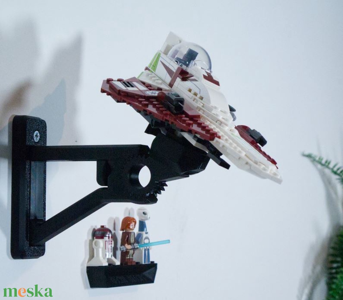 Lego 75333 Obi-Wan's Starfighter fali tartó konzol - otthon & életmód - tárolás & rendszerezés - fali tároló - Meska.hu