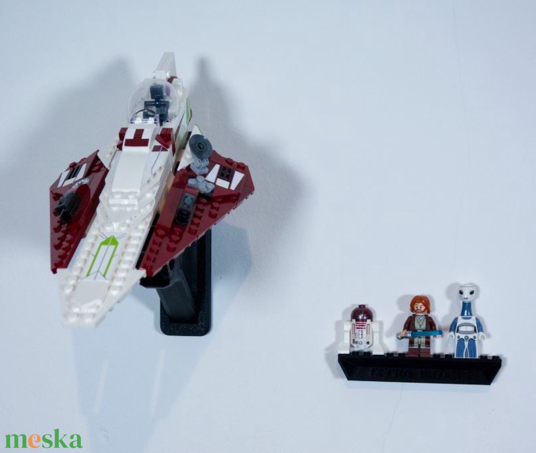 Lego 75333 Obi-Wan's Starfighter fali tartó konzol - otthon & életmód - tárolás & rendszerezés - fali tároló - Meska.hu