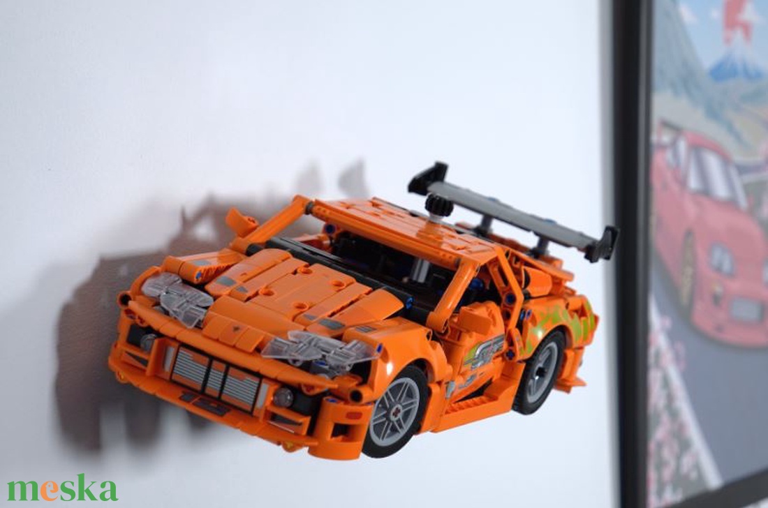 Lego 42204 Toyota Supra MK4 Fast and Furious fali tartó konzol [GeckoBricks] - otthon & életmód - tárolás & rendszerezés - fali tároló - Meska.hu
