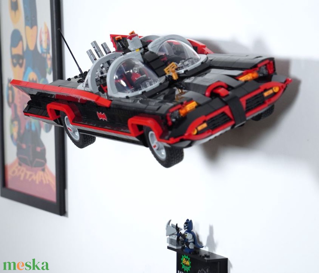Lego 76328 TV Series Batmobile fali tartó konzol - otthon & életmód - tárolás & rendszerezés - fali tároló - Meska.hu