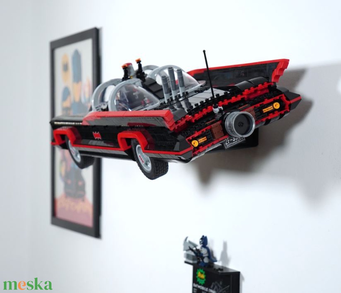 Lego 76328 TV Series Batmobile fali tartó konzol - otthon & életmód - tárolás & rendszerezés - fali tároló - Meska.hu