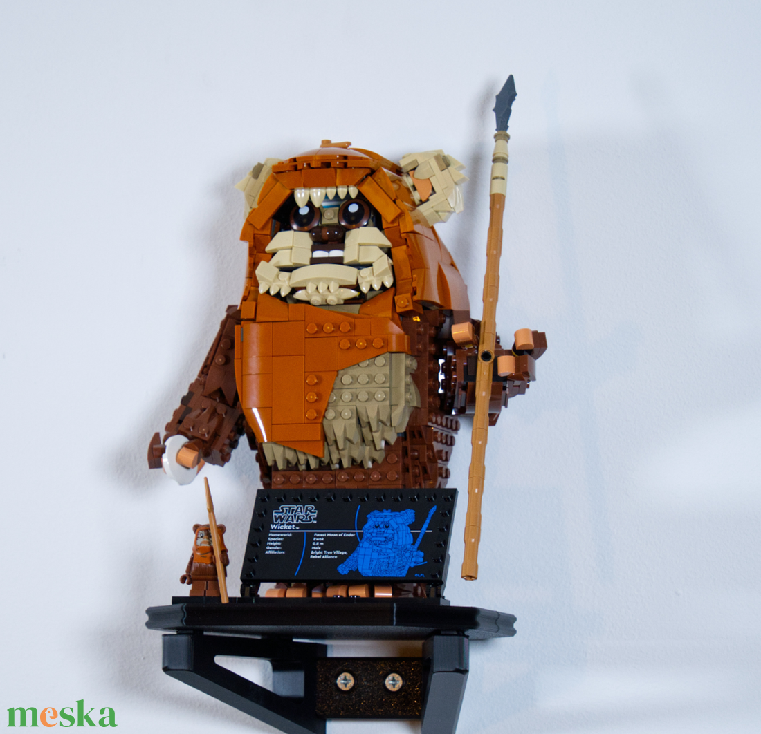 Lego 75430 Wicket the Ewok Star Wars fali tartó konzol [GeckoBricks] - otthon & életmód - tárolás & rendszerezés - fali tároló - Meska.hu