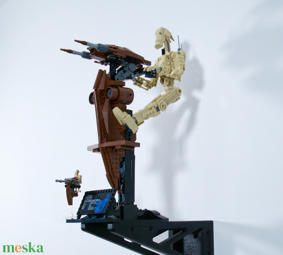 Lego Star Wars 75428 Battle Droid with STAP fali tartó konzol - otthon & életmód - tárolás & rendszerezés - fali tároló - Meska.hu