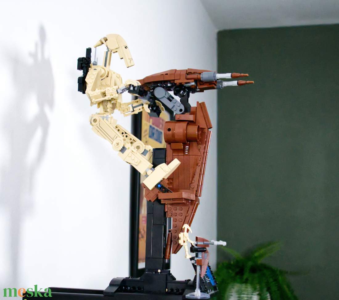 Lego Star Wars 75428 Battle Droid with STAP fali tartó konzol - otthon & életmód - tárolás & rendszerezés - fali tároló - Meska.hu