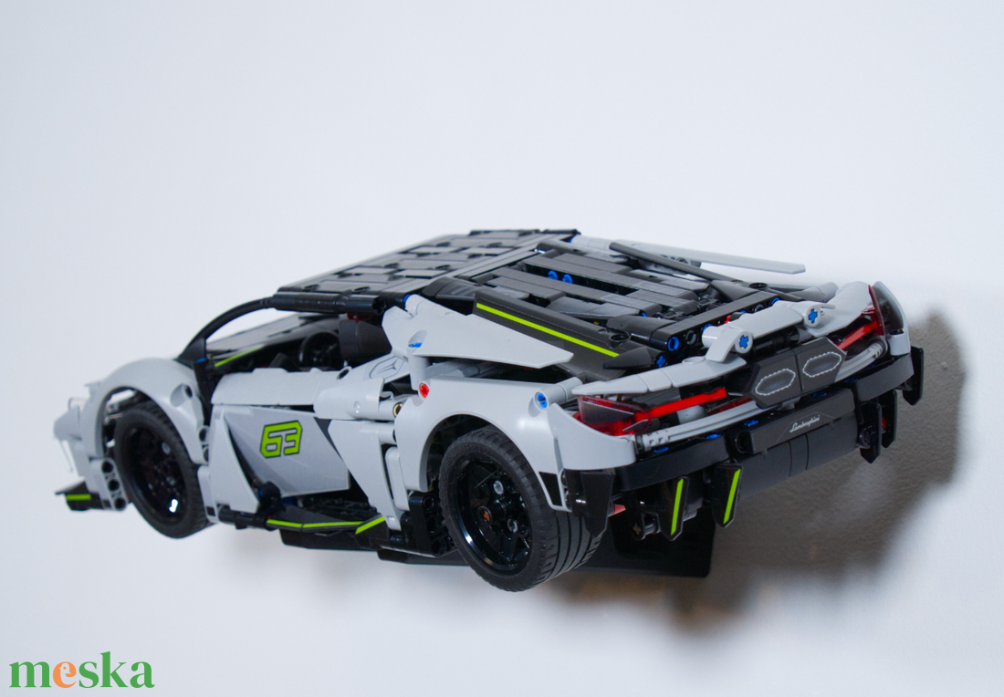 Lego 42214 Lamborghini Revuelto fali tartó konzol [GeckoBricks] - otthon & életmód - tárolás & rendszerezés - fali tároló - Meska.hu