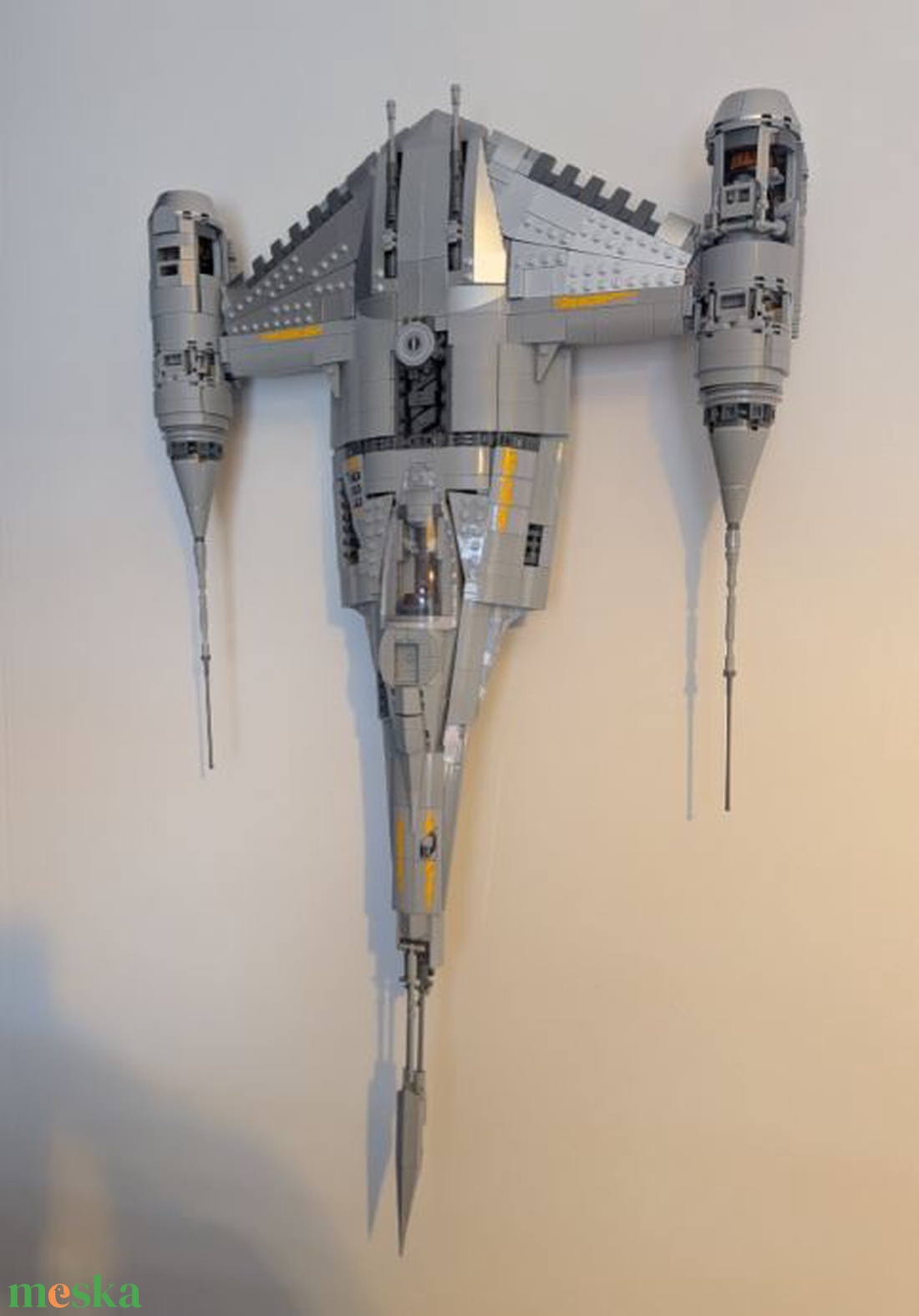 Lego 75442 Mandalorians N-1 Starfighter UCS fali tartó konzol - otthon & életmód - tárolás & rendszerezés - fali tároló - Meska.hu