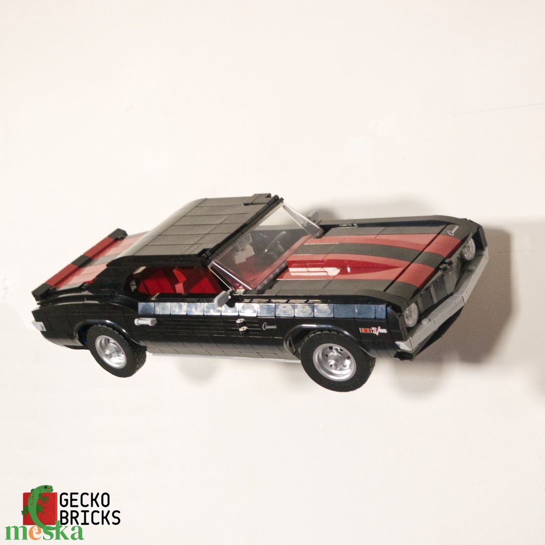 Lego 10304 Chevrolet Camaro Z28 fali tartó konzol [GeckoBricks] - otthon & életmód - tárolás & rendszerezés - fali tároló - Meska.hu