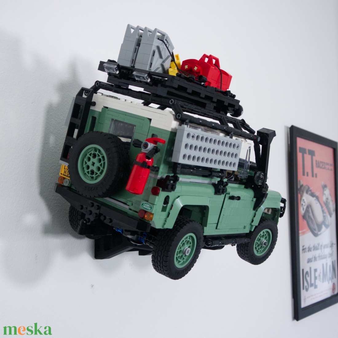 Lego 10317 Land Rover Defender Classic fali tartó konzol [GeckoBricks] - otthon & életmód - tárolás & rendszerezés - fali tároló - Meska.hu