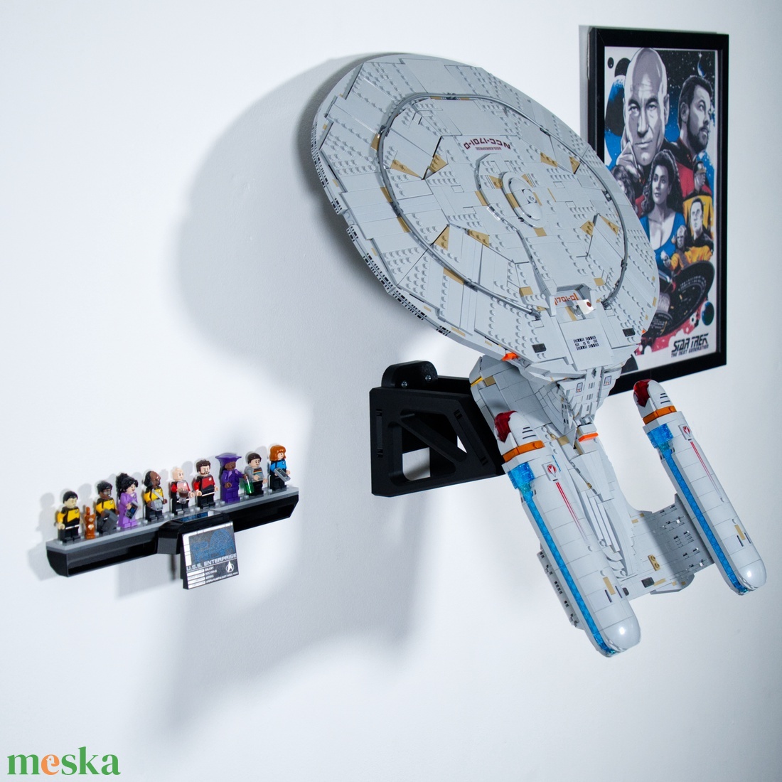 Lego 10356 USS Enterprise fali tartó konzol [GeckoBricks] - otthon & életmód - tárolás & rendszerezés - fali tároló - Meska.hu