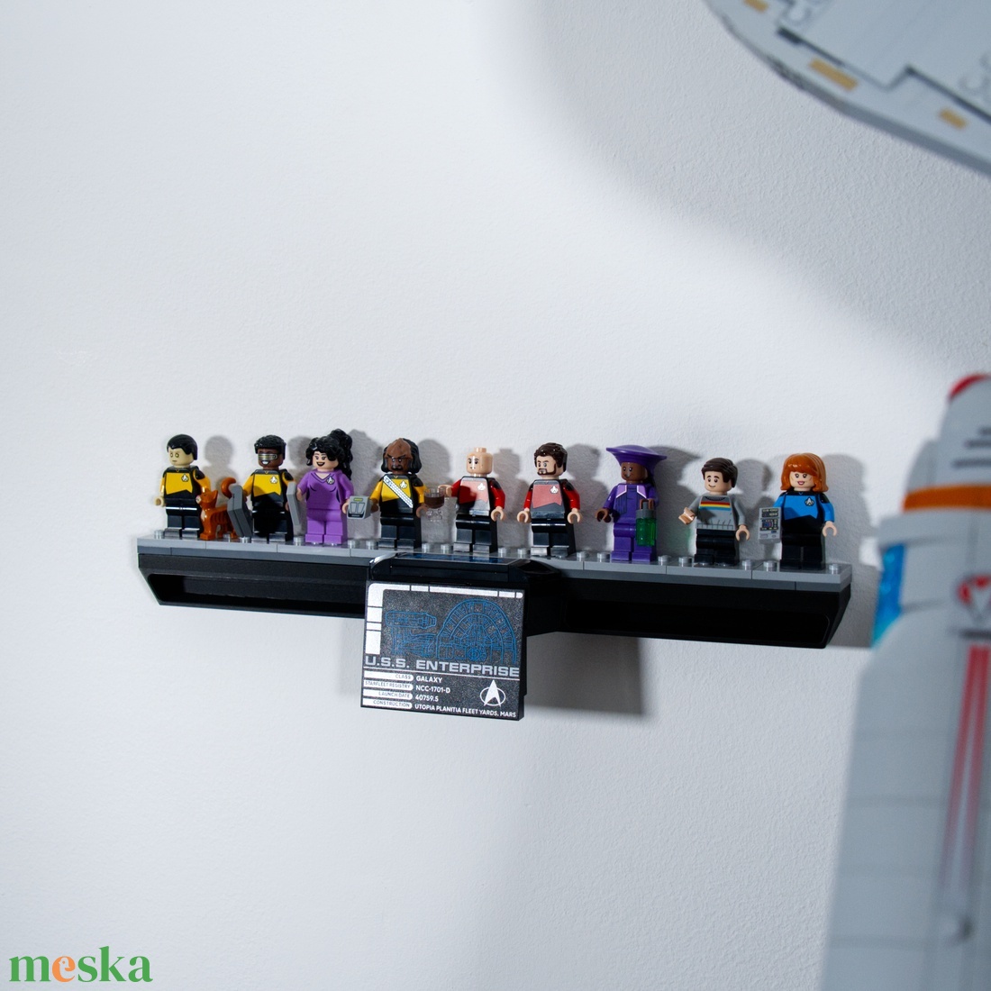 Lego 10356 USS Enterprise fali tartó konzol [GeckoBricks] - otthon & életmód - tárolás & rendszerezés - fali tároló - Meska.hu
