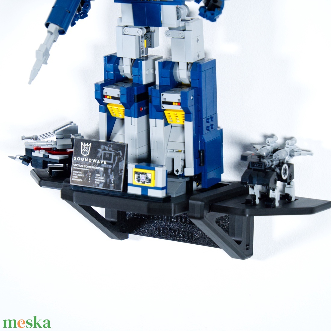 Lego 10358 Soundwave Transformers fali tartó konzol [GeckoBricks] - otthon & életmód - tárolás & rendszerezés - fali tároló - Meska.hu