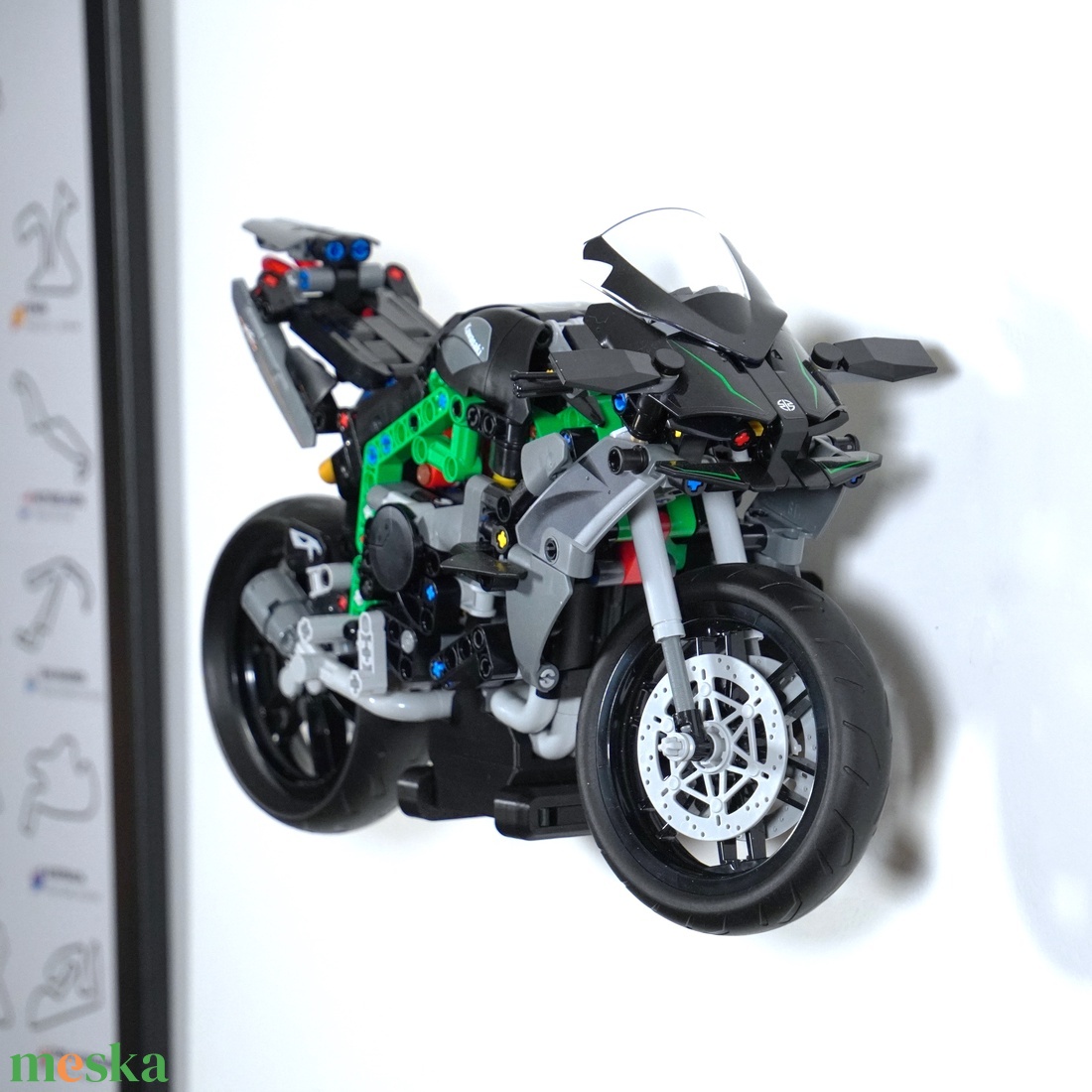 Lego 42170 Kawasaki H2R fali tartó konzol [GeckoBricks] - otthon & életmód - tárolás & rendszerezés - fali tároló - Meska.hu