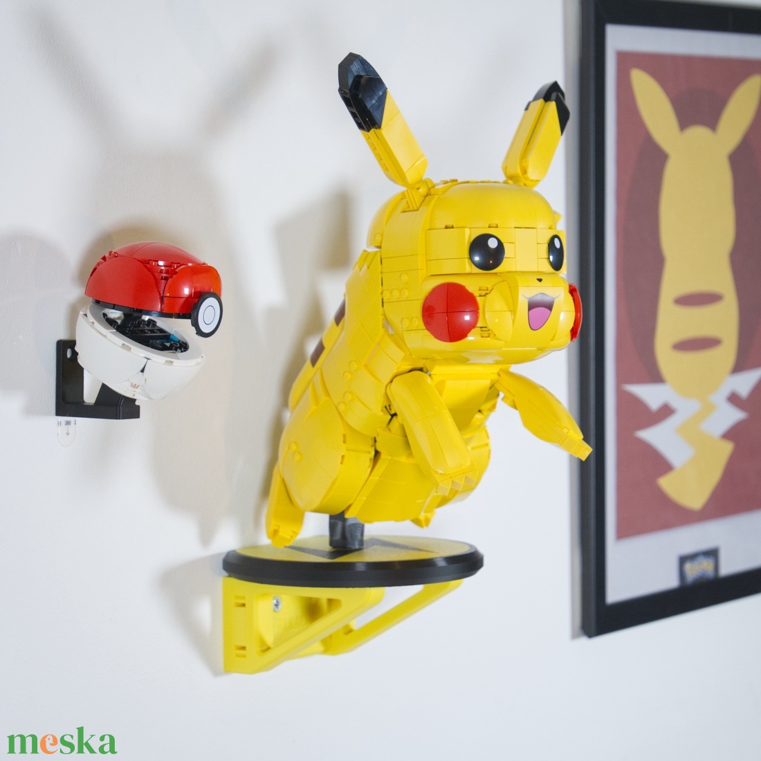 Lego Pokemon 72152 Pikachu fali tartó konzol [GeckoBricks] - otthon & életmód - tárolás & rendszerezés - fali tároló - Meska.hu