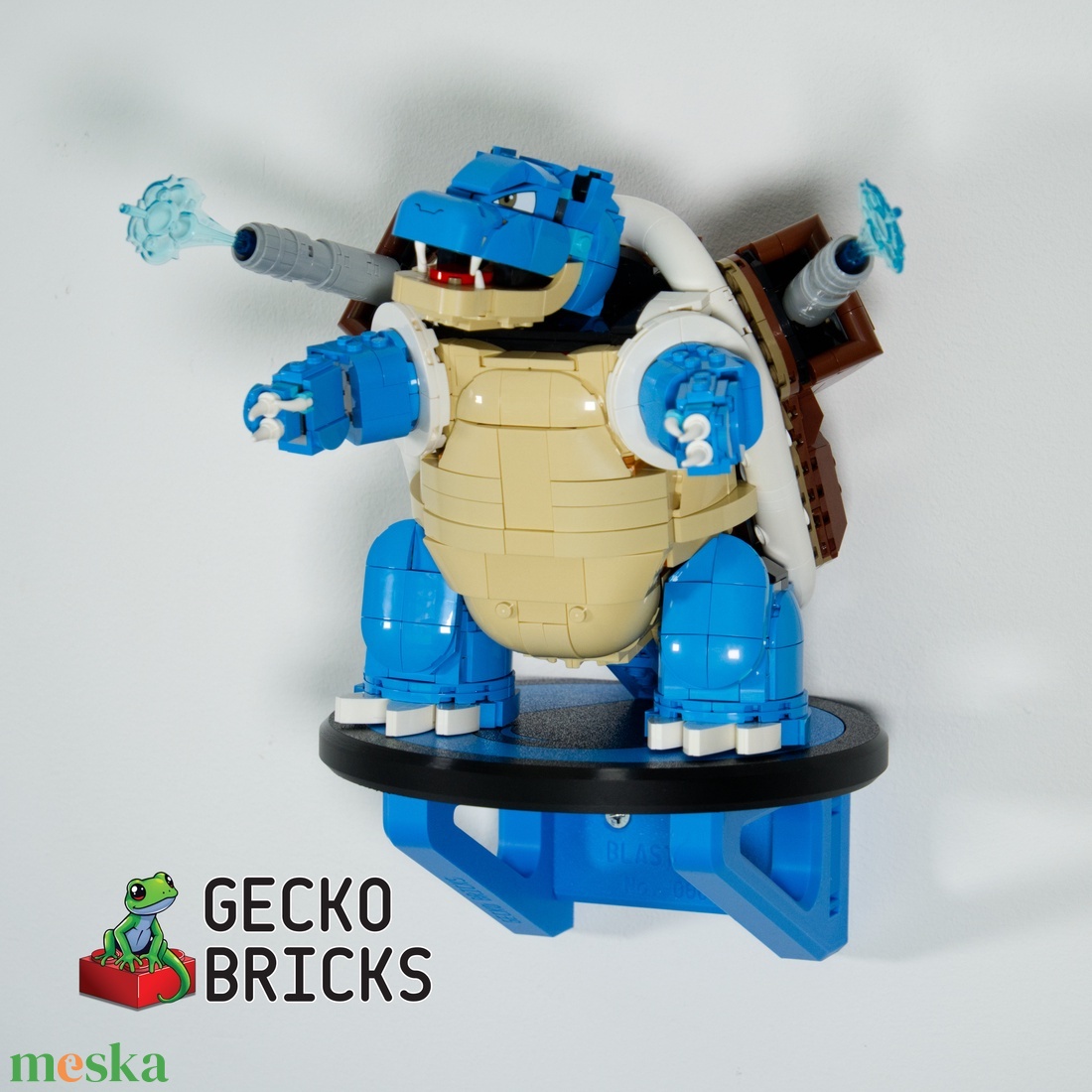 Lego Pokemon 72153 Blastoise fali tartó konzol [GeckoBricks] - otthon & életmód - tárolás & rendszerezés - fali tároló - Meska.hu