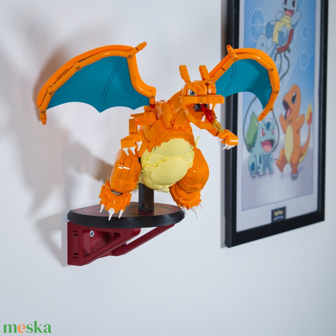 Lego Pokemon 72153 Charizard fali tartó konzol [GeckoBricks] - otthon & életmód - tárolás & rendszerezés - fali tároló - Meska.hu