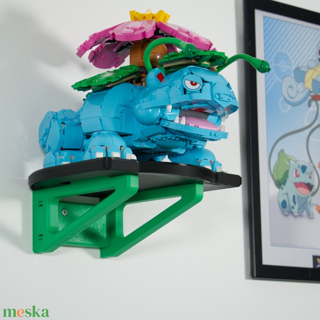 Lego Pokemon 72153 Venusaur fali tartó konzol [GeckoBricks] - otthon & életmód - tárolás & rendszerezés - fali tároló - Meska.hu