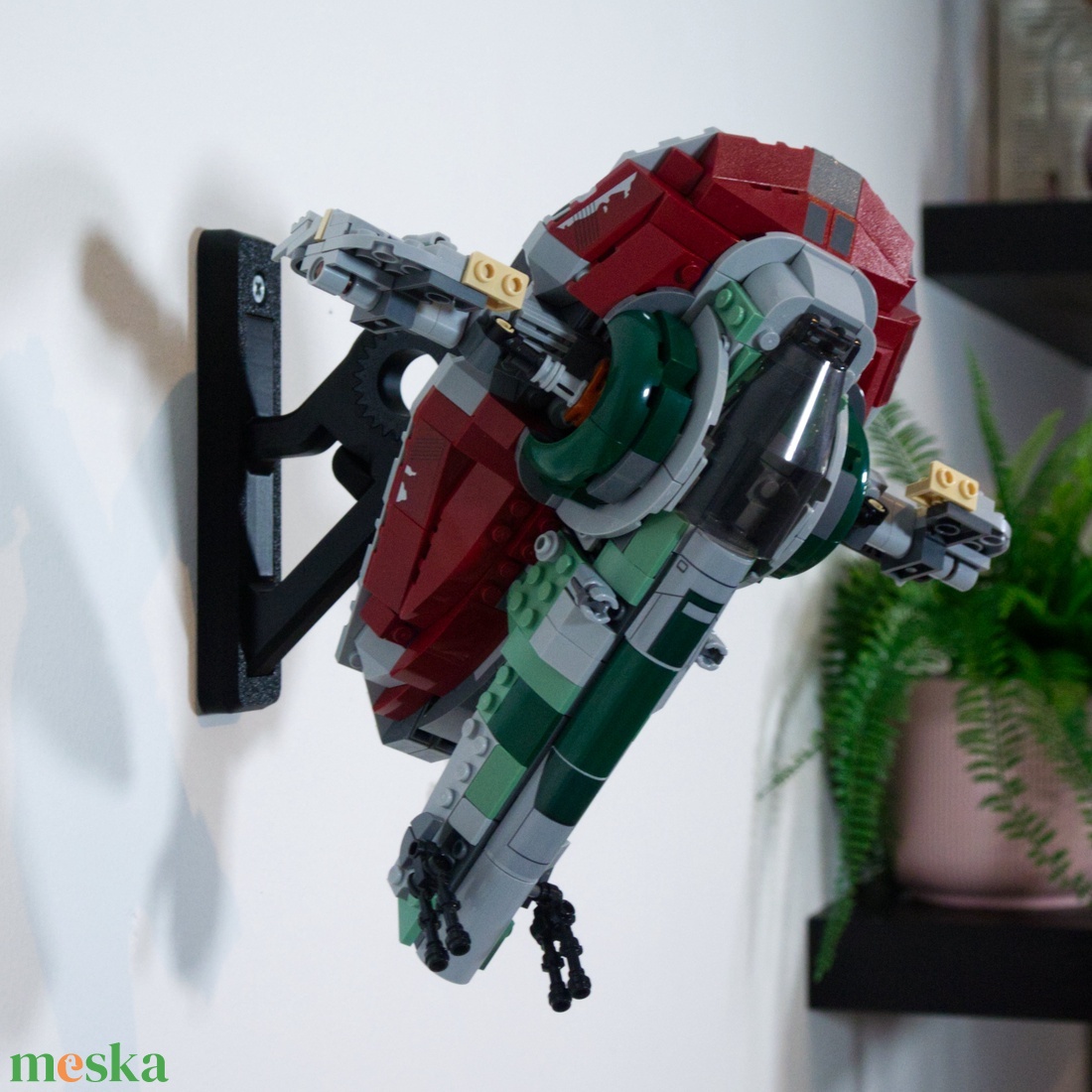 Lego 75312 Boba Fett's Starship Firespray fali tartó konzol [GeckoBricks] - otthon & életmód - tárolás & rendszerezés - fali tároló - Meska.hu