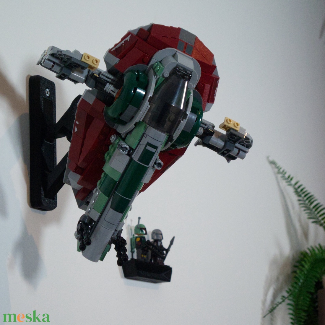 Lego 75312 Boba Fett's Starship Firespray fali tartó konzol [GeckoBricks] - otthon & életmód - tárolás & rendszerezés - fali tároló - Meska.hu
