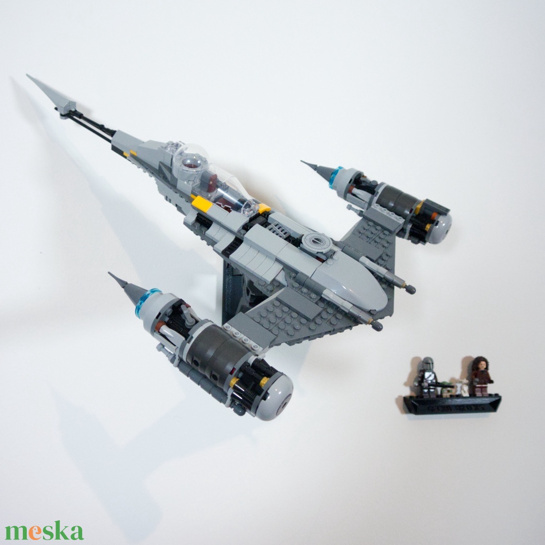 Lego 75325 Mandalorian N-1 starfighter fali tartó konzol [GeckoBricks] - otthon & életmód - tárolás & rendszerezés - fali tároló - Meska.hu