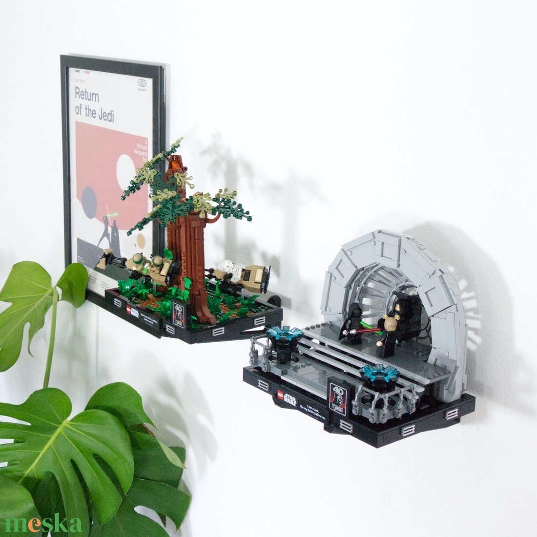 Lego 75329 75339 75330 75353 75352 76956 Diorama fali tartó konzol [GeckoBricks] - otthon & életmód - tárolás & rendszerezés - fali tároló - Meska.hu