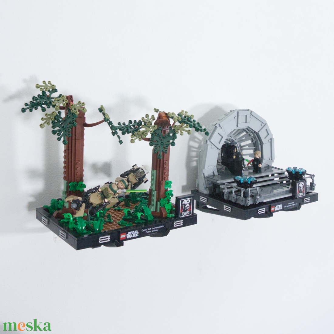 Lego 75329 75339 75330 75353 75352 76956 Diorama fali tartó konzol [GeckoBricks] - otthon & életmód - tárolás & rendszerezés - fali tároló - Meska.hu