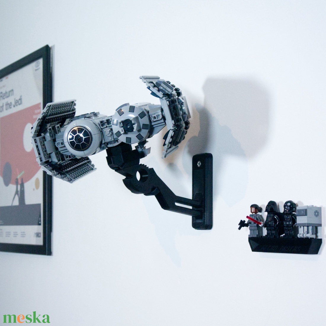 Lego 75347 Imperial TIE Bomber fali tartó konzol [GeckoBricks] - otthon & életmód - tárolás & rendszerezés - fali tároló - Meska.hu