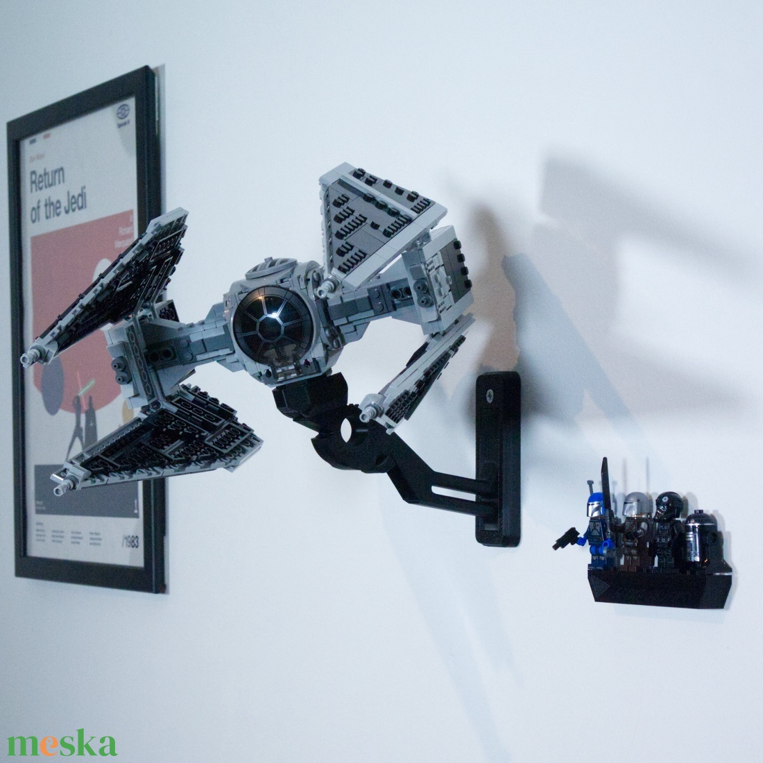 Lego 75348 Tie Interceptor and Fang Fighter fali tartó konzol [GeckoBricks] - otthon & életmód - tárolás & rendszerezés - fali tároló - Meska.hu